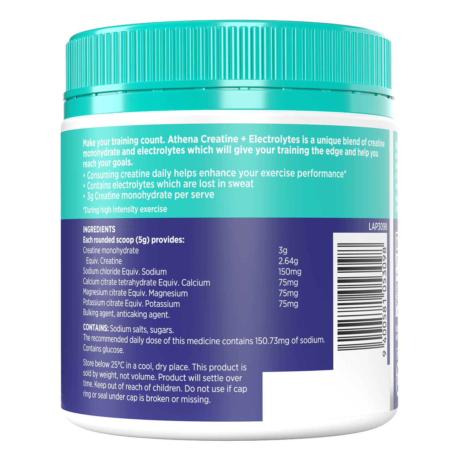 Creatine + Electrolytes - Athena Nutrition