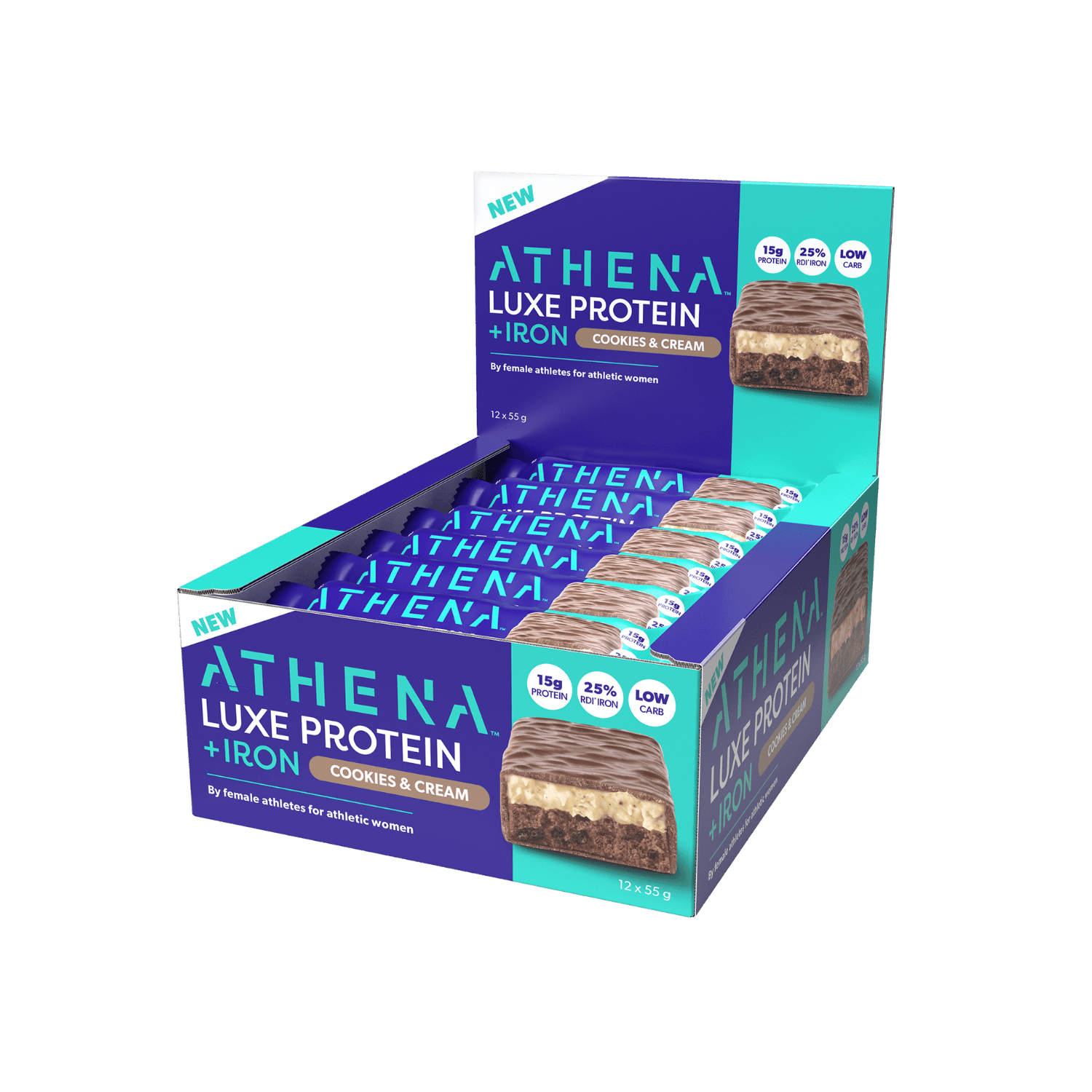 Luxe Protein + Iron (Box of 12 Bars)