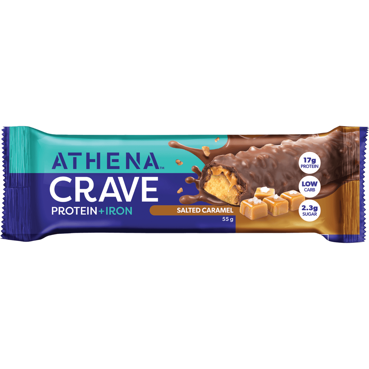 Athena Nutrition Crave Bars - Salted Caramel FOP