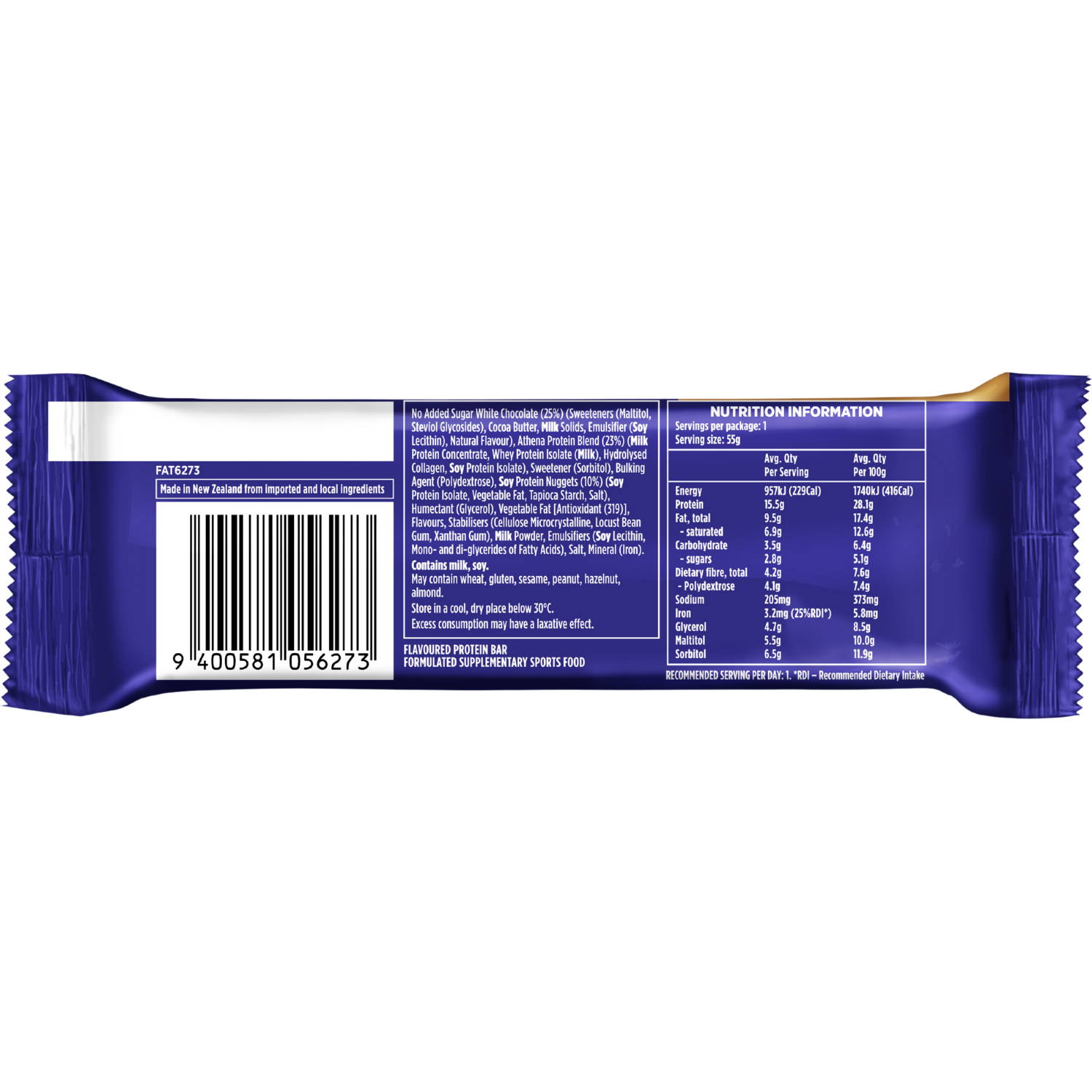 Athena Nutrition Crave Bars - White Choc Caramel Cheesecake BOP