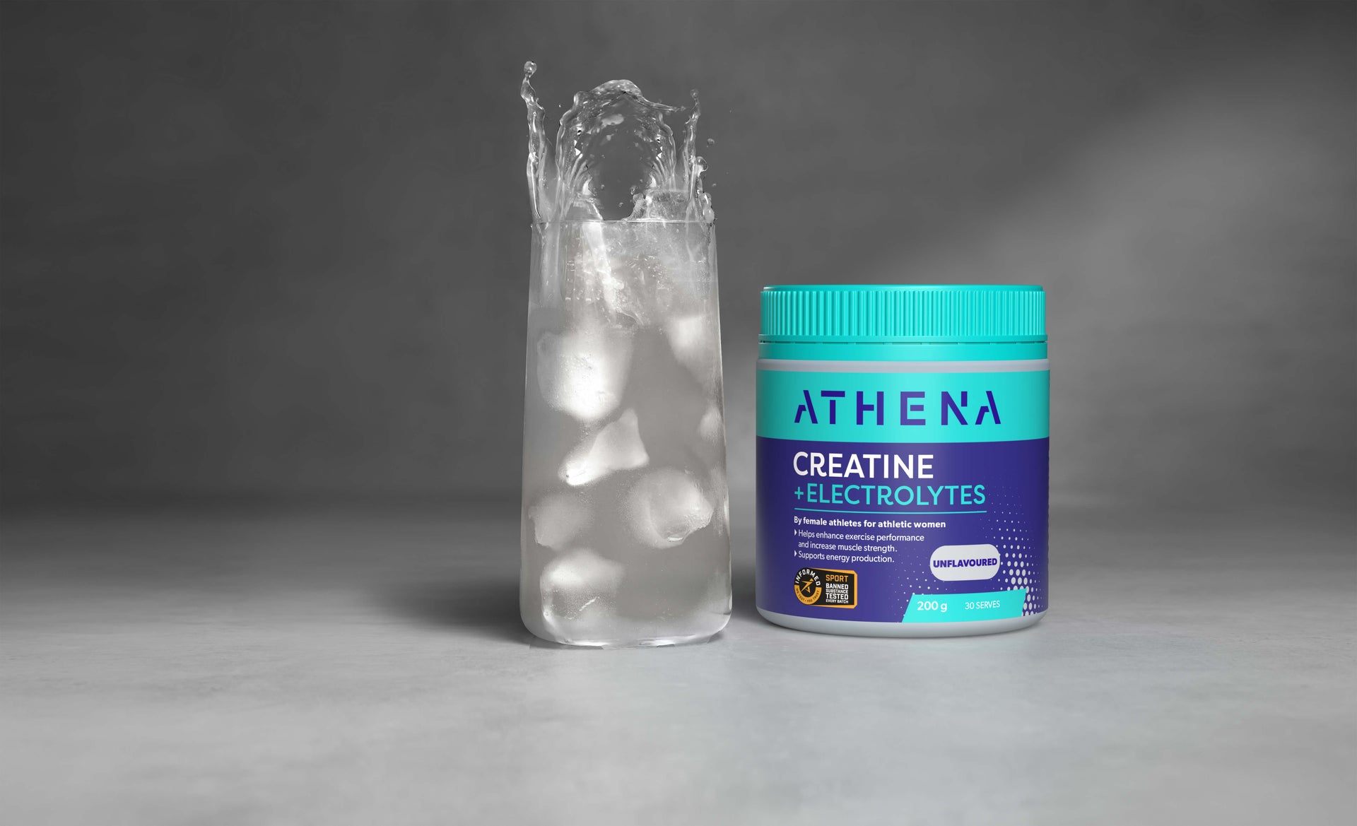 Athena Creatine + Electrolytes Unflavoured 270g